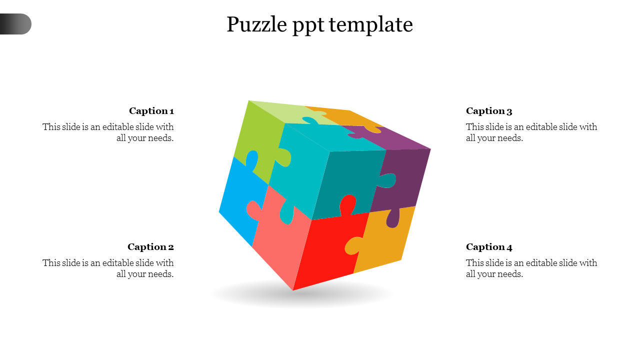 Eye-catching Puzzle PPT Template and Google Slides